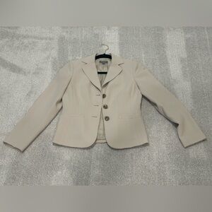 Ann Taylor Cream Blazer - Petite